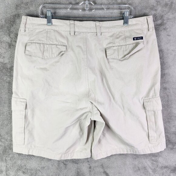 Men's Beige Chaps Cargo Shorts 100% Cotton 9.5" Inseam Size 40 - Picture 8 of 12